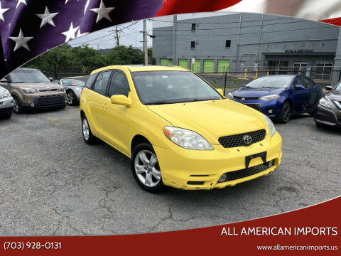 2004 Toyota Matrix for sale at All American Imports in Alexandria VA