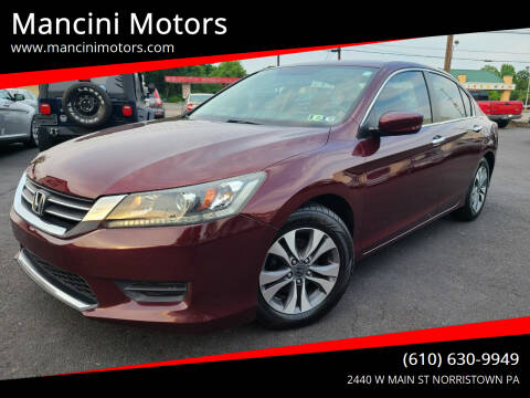 2013 Honda Accord for sale at Mancini Motors in Norristown PA