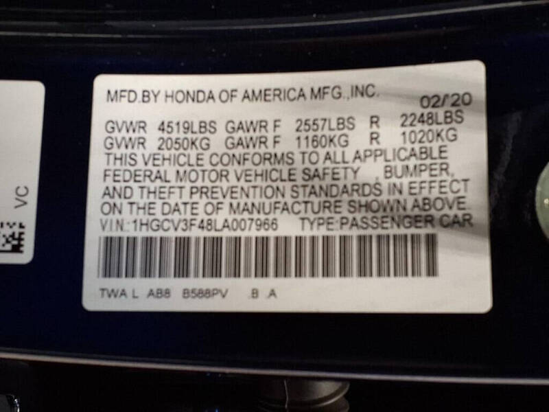 2020 Honda Accord Hybrid EX