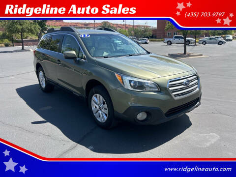 2017 Subaru Outback for sale at Ridgeline Auto Sales in Saint George UT