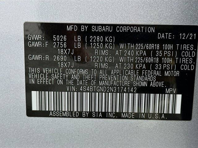 2022 Subaru Outback Limited XT