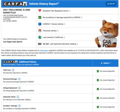 2021 Tesla Model X Long Range Plus