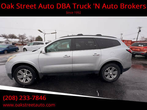 2015 Chevrolet Traverse for sale at Oak Street Auto DBA Truck 'N Auto Brokers in Pocatello ID