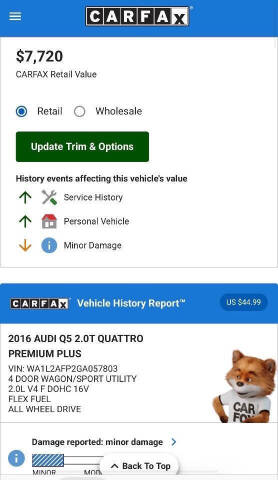 2016 Audi Q5 2.0T quattro Premium Plus