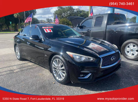 2019 Infiniti Q50 for sale at AUTO PROVIDER in Fort Lauderdale FL