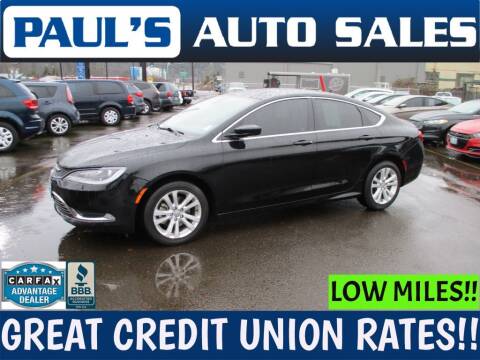 2016 Chrysler 200 for sale at Paul's Auto Sales in Eugene OR