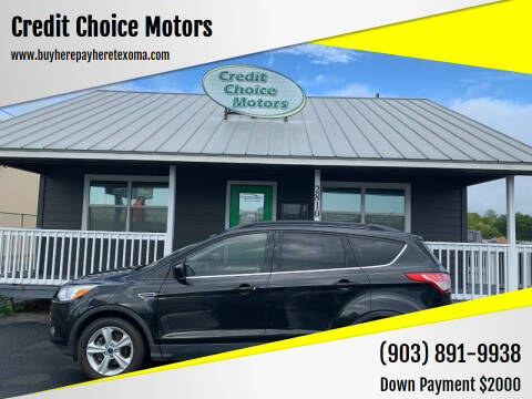 2014 Ford Escape for sale at Credit Choice Motors in Sherman TX