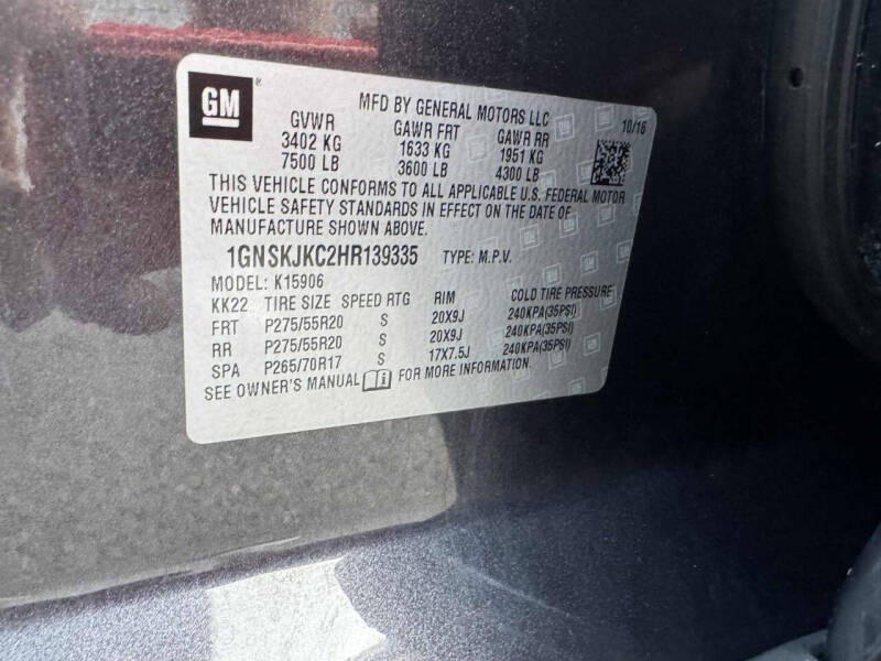 2017 Chevrolet Suburban Premier