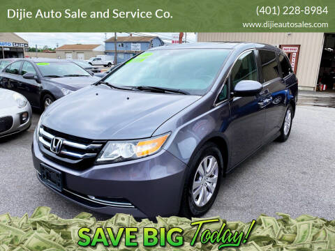 2014 Honda Odyssey for sale at Dijie Auto Sales and Service Co. in Johnston RI