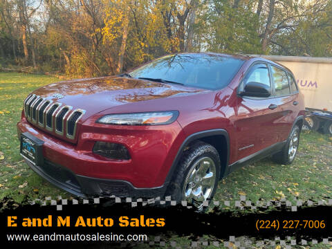 2015 Jeep Cherokee for sale at E and M Auto Sales in Elgin IL