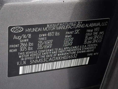 2019 Hyundai Santa Fe