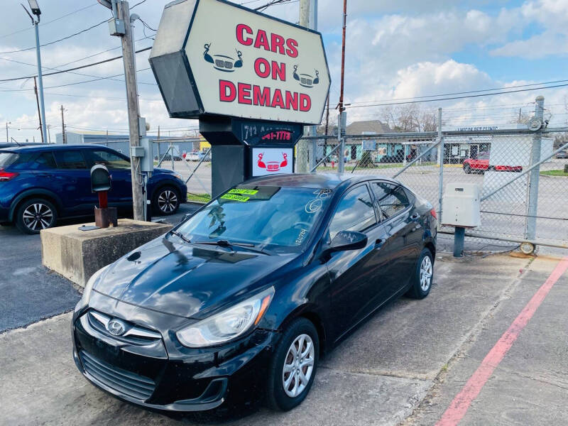 2013 Hyundai Accent for sale at Cars On Demand 3 in Pasadena TX