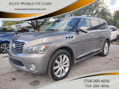 2014 Infiniti QX80 for sale at Auto World US Corp in Plantation FL