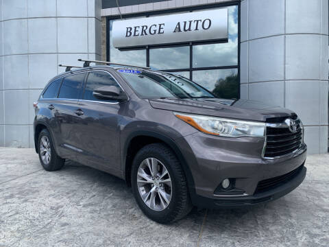 2015 Toyota Highlander for sale at Berge Auto in Orem UT