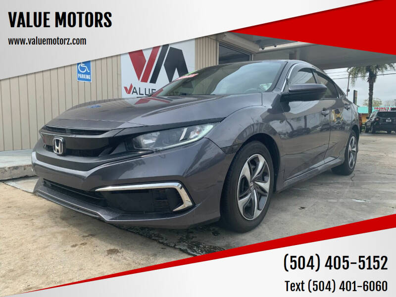 2019 Honda Civic for sale at VALUE MOTORS in Marrero LA