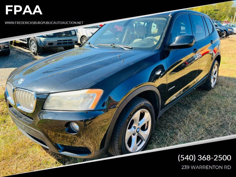 2011 BMW X3 for sale at FPAA in Fredericksburg VA