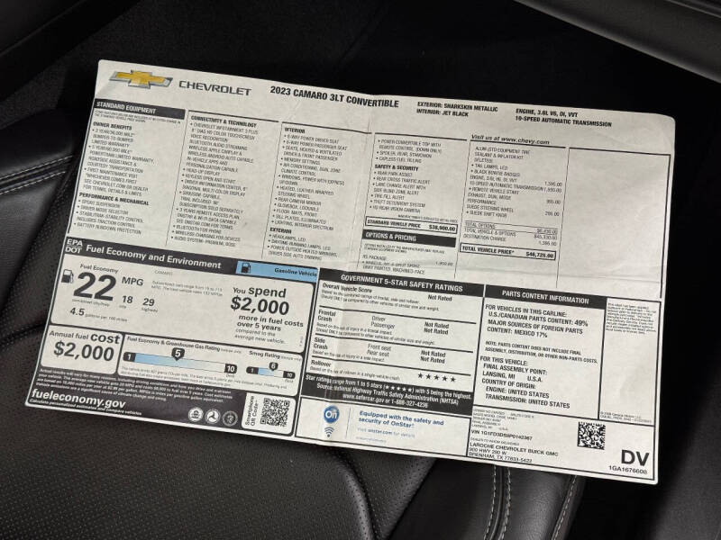 2023 Chevrolet Camaro LT