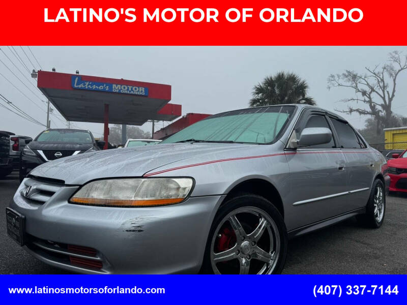 2002 Honda Accord for sale at LATINO'S MOTOR OF ORLANDO in Orlando FL