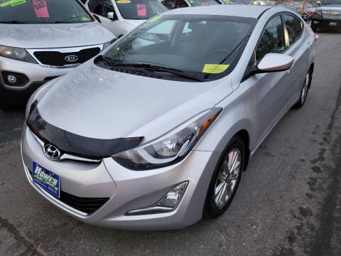 2015 Hyundai Elantra for sale at Howe's Auto Sales in Lowell MA