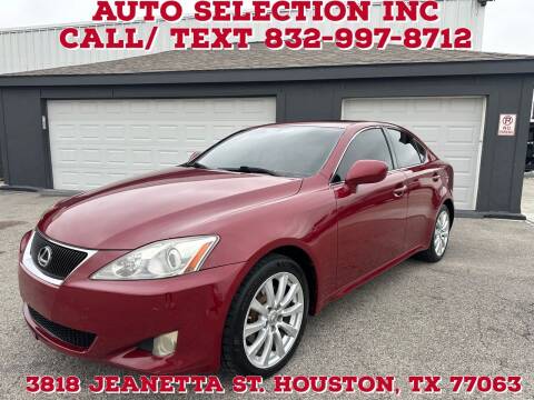 2006 Lexus IS 250 for sale at Auto Selection Inc. in Houston TX