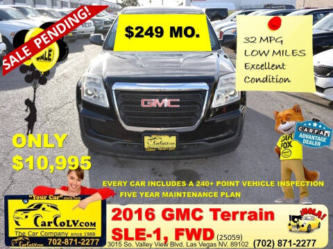 2016 GMC Terrain for sale at The Car Company - 249 monthly payments in Las Vegas NV