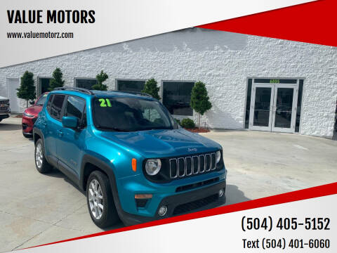 2021 Jeep Renegade for sale at VALUE MOTORS in Marrero LA