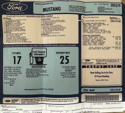 2005 Ford Mustang