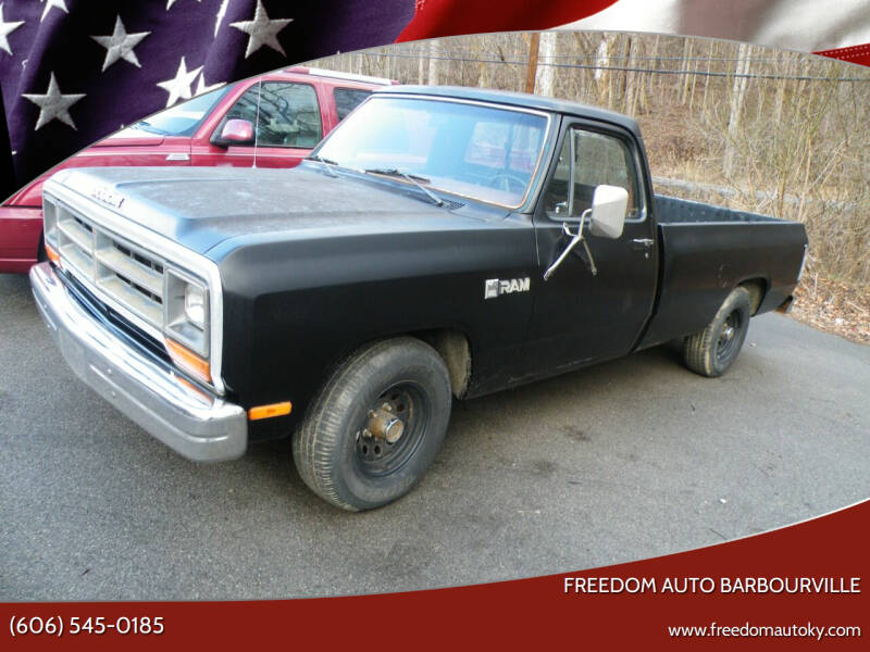 1987 Dodge RAM 150 for sale at Freedom Auto Barbourville in Bimble KY