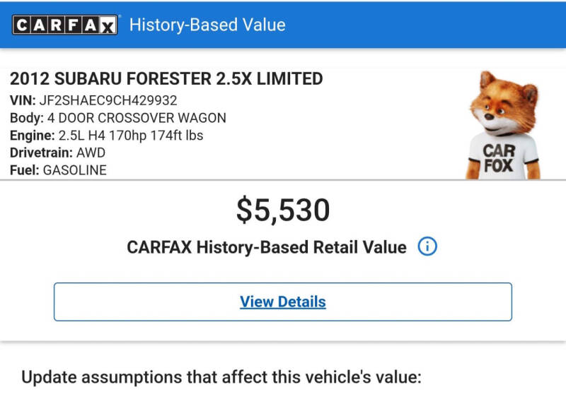 2012 Subaru Forester 2.5X Limited