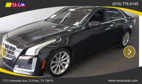 2014 Cadillac CTS for sale at Escar Auto in El Paso TX