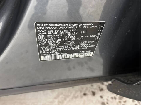 2021 Volkswagen Atlas