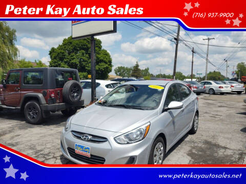 2017 Hyundai Accent for sale at Peter Kay Auto Sales in Alden NY