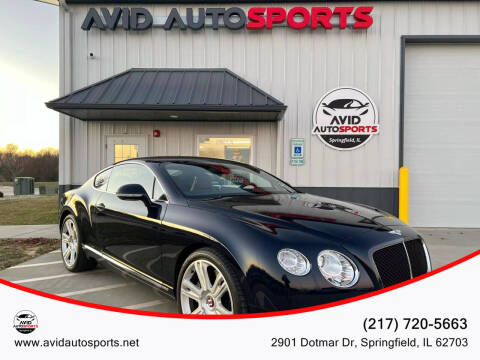 2015 Bentley Continental for sale at AVID AUTOSPORTS in Springfield IL