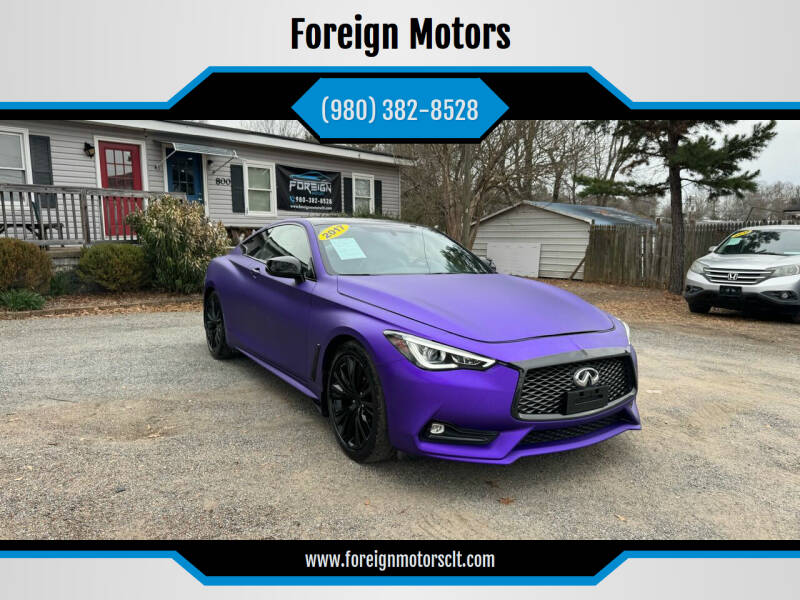 2017 Infiniti Q60 for sale at Foreign Motors in Kannapolis NC