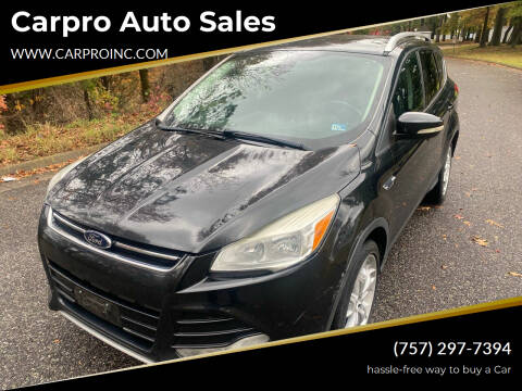 2014 Ford Escape for sale at Carpro Auto Sales in Chesapeake VA