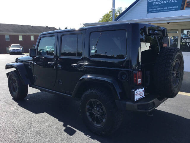 2017 Jeep Wrangler Unlimited for sale at Smiley Vehicle Group in Lebanon, OH