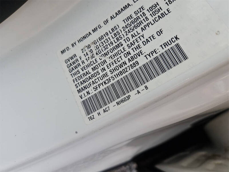 2017 Honda Ridgeline RTL