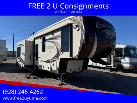 2013 Palomino Columbus for sale at FREE 2 U Consignments in Yuma AZ