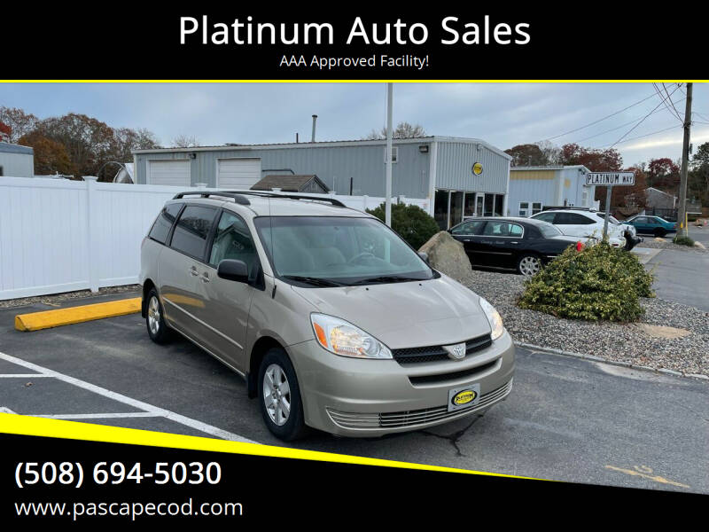 2005 Toyota Sienna for sale at Platinum Auto Sales in South Yarmouth MA