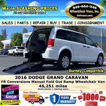 2016 Dodge Grand Caravan for sale at Wheelchair Vans Inc in Laguna Hills CA