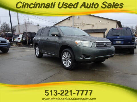 2008 Toyota Highlander Hybrid for sale at Cincinnati Used Auto Sales in Cincinnati OH