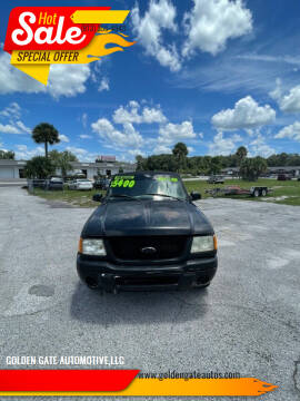 2002 Ford Ranger for sale at GOLDEN GATE AUTOMOTIVE,LLC in Zephyrhills FL