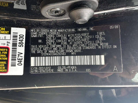 2010 Toyota Sienna XLE