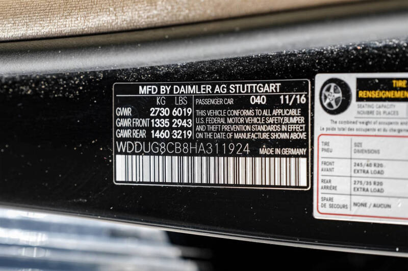 2017 Mercedes-Benz S-Class S 550