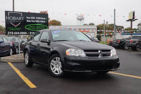 2012 Dodge Avenger for sale at Hobart Auto Sales in Hobart IN