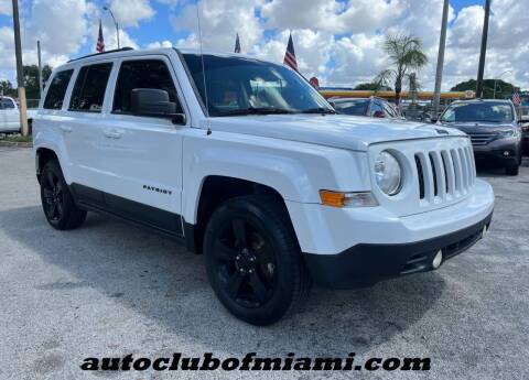 2015 Jeep Patriot for sale at AUTO CLUB OF MIAMI, INC in Miami FL