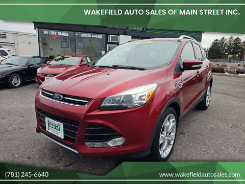 2015 Ford Escape for sale at Wakefield Auto Sales of Main Street Inc. in Wakefield MA