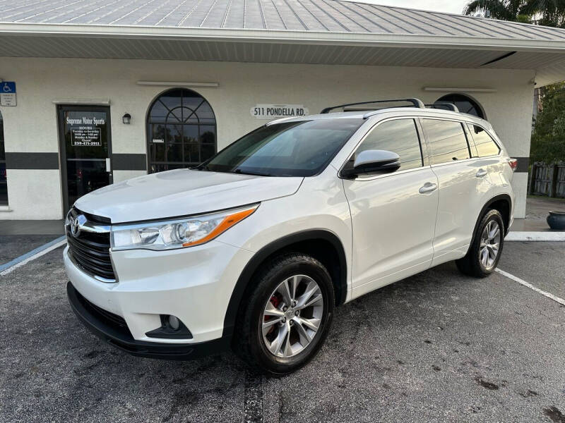 2014 Toyota Highlander for sale at Supreme Motor Sports in North Fort Myers FL