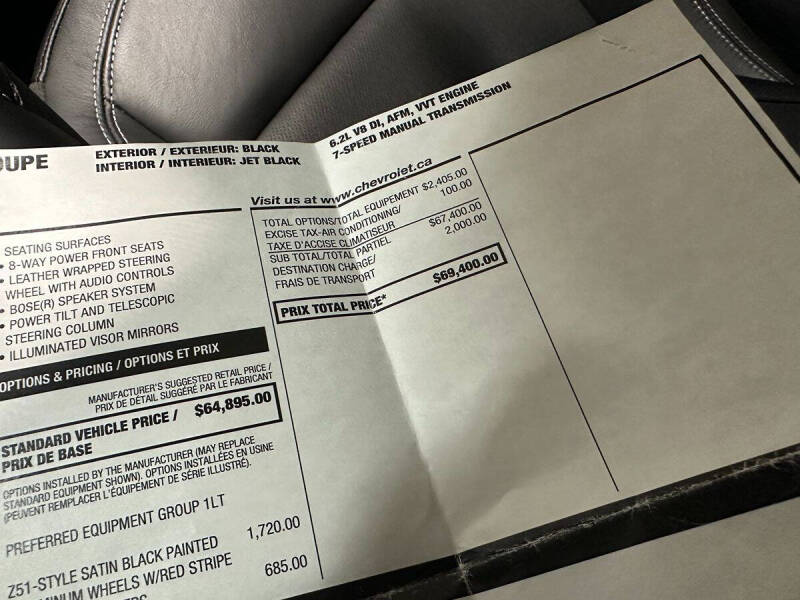 2019 Chevrolet Corvette Stingray