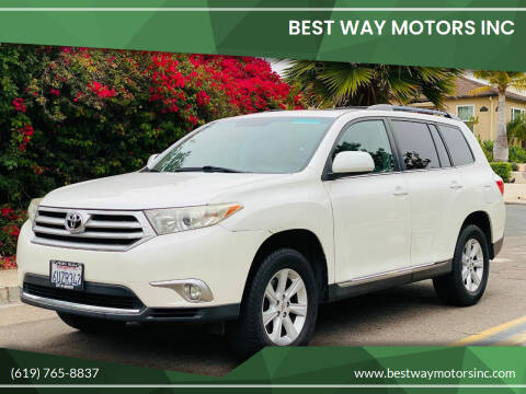 2012 Toyota Highlander for sale at BEST WAY MOTORS INC in San Diego CA